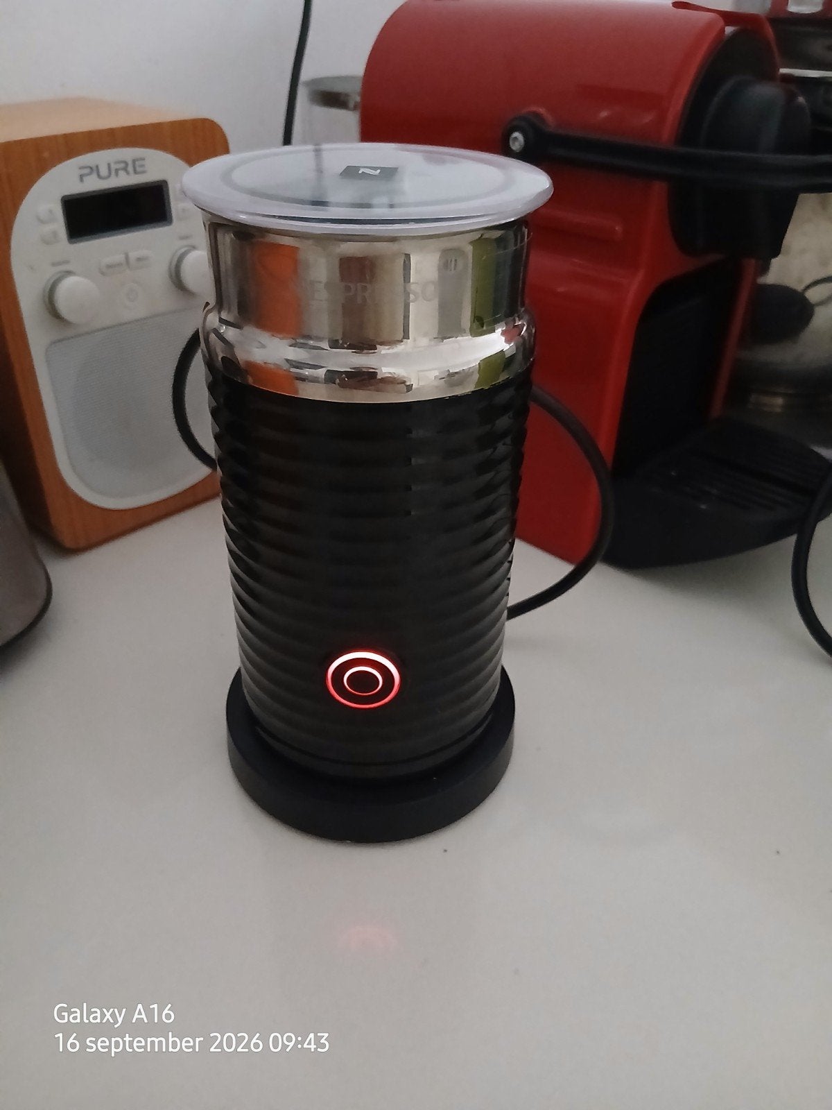 Melkopschuimer Nespresso, Witgoed en Apparatuur, Ophalen, Zo goed als nieuw