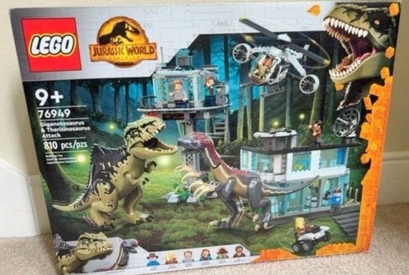 Lego Jurassic World 76949 Giganotosaurus & Therizinosaurus, Inclusief instructies, Jurassic World, Lego, Ophalen of Verzenden