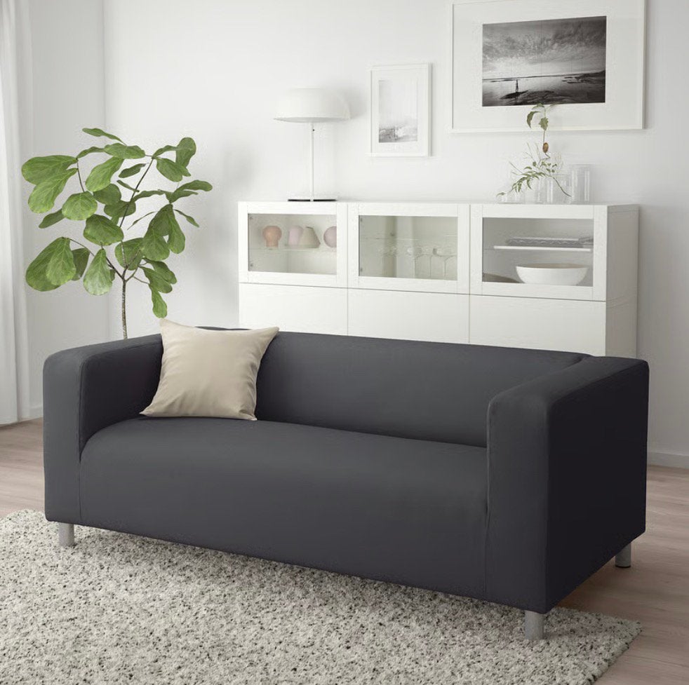 GRATIS Ikea Klippan bankje (gebruikt) zonder hoes!, Huis en Inrichting, Banken | Bankstellen, Gebruikt, 150 tot 200 cm, Tweepersoons