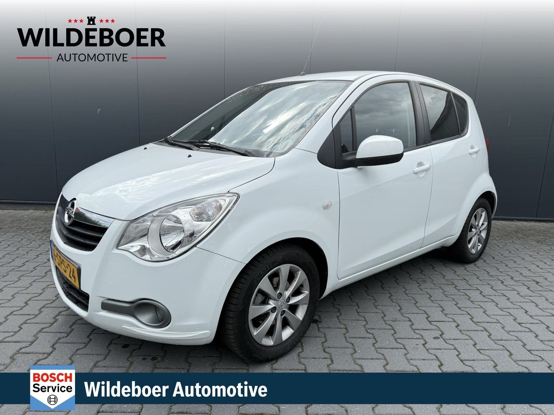 Opel Agila 1.2 16V 94PK Automaat Edition + AIRCO + LMV + RAD, Auto's, Opel, Stof, 4 cilinders, Wit, Origineel Nederlands