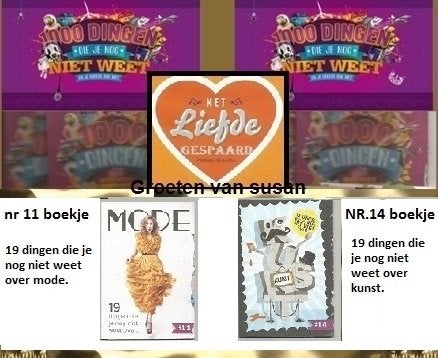 1000 dingen boekje /nog niet weet nr 11 mode en nr 14 kunst, Verzamelen, C1000, Ophalen of Verzenden