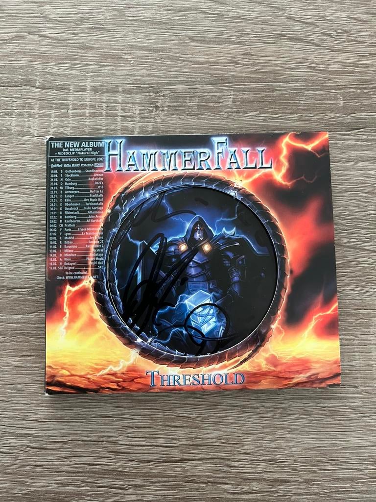 Hammerfall - gesigneerde cd, Ophalen of Verzenden, Zo goed als nieuw