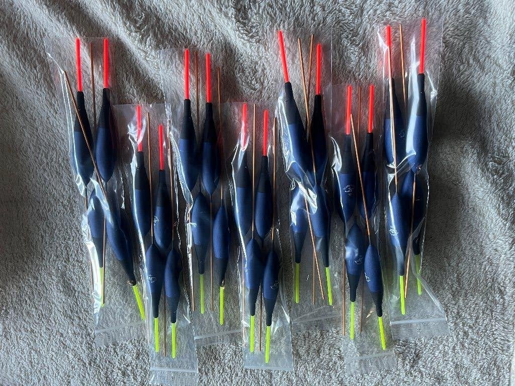adv 93a / NIEUW set 28 dobbers TUBERTINI 12gr, Watersport en Boten, Ophalen of Verzenden, Nieuw, Dobber of Lood