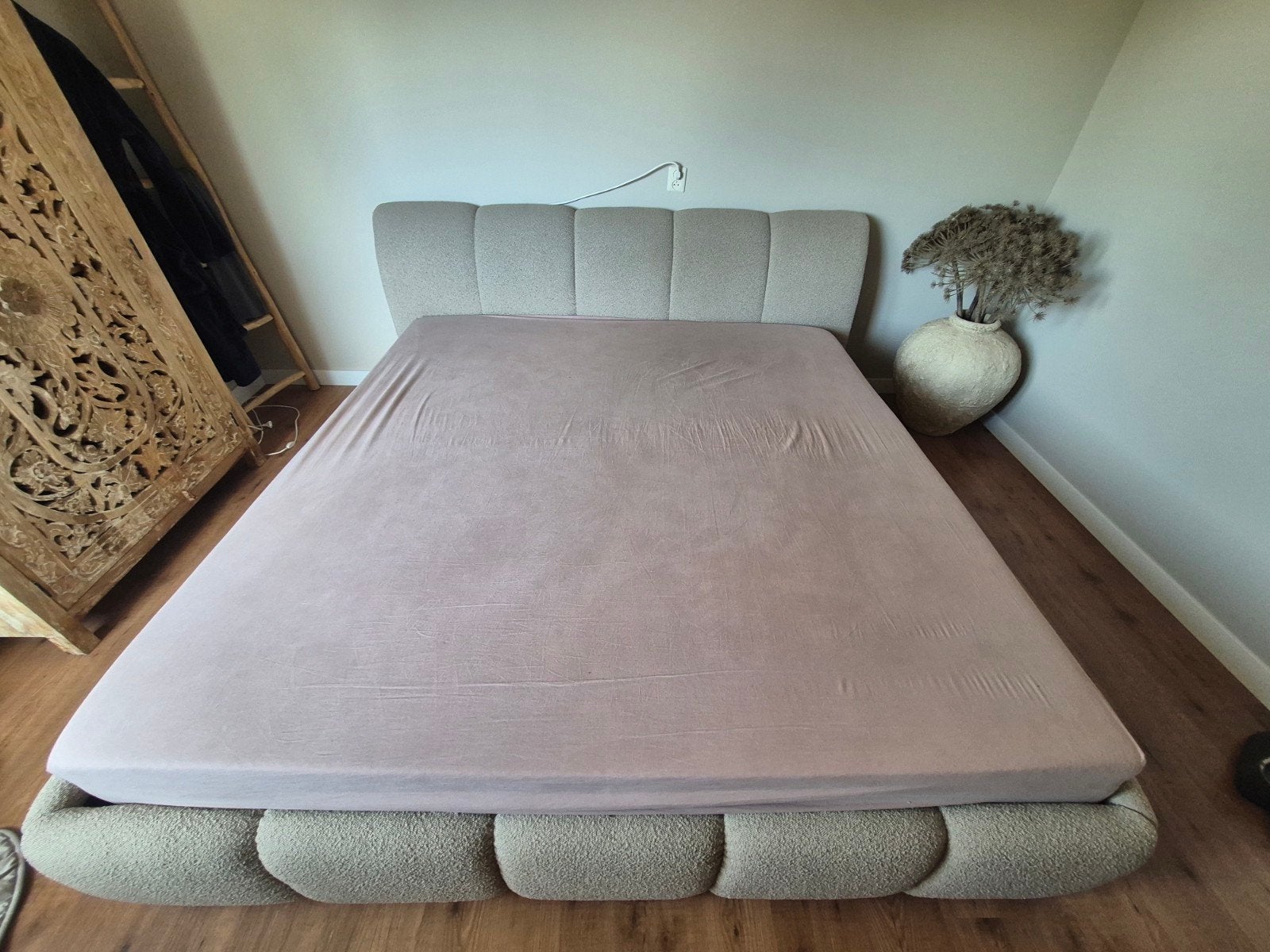 Kingsize bed met Emma matras,  Koopje moet weg!!, Huis en Inrichting, Ophalen, Tweepersoons, Zo goed als nieuw, Overige maten