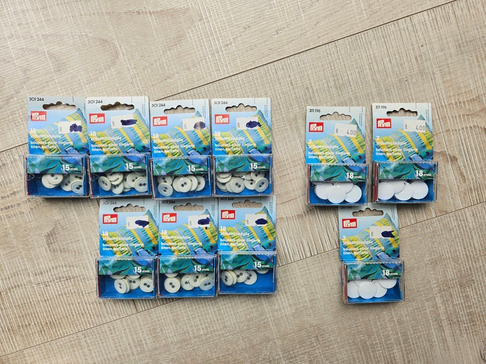 Prym knopen voor textiel - diverse maten en types, Hobby en Vrije tijd, Ophalen of Verzenden, Nieuw, Knoop of Knopen