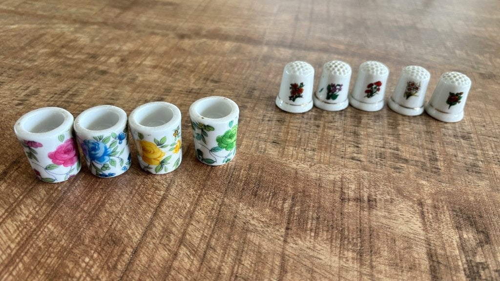Porseleinen vingerhoedjes, Ophalen of Verzenden