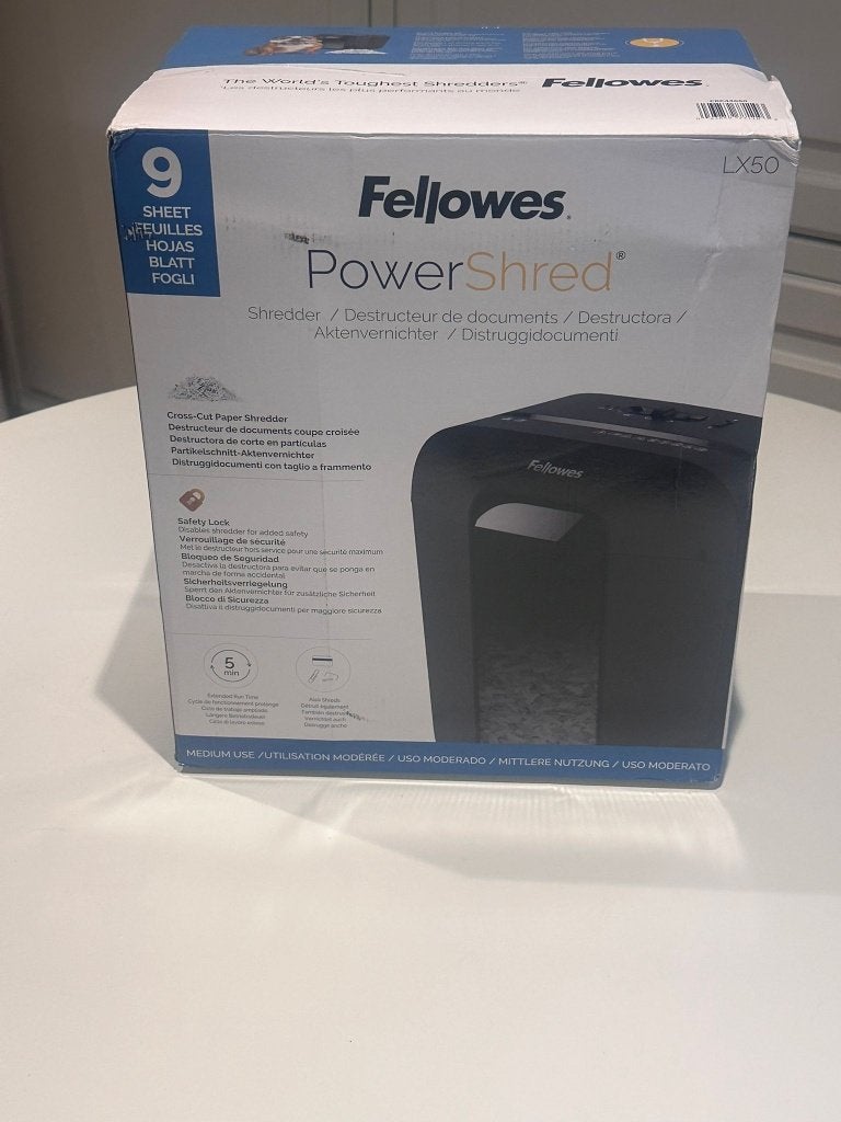 Papierversnipperaar Fellowes LX50 Nieuw in verpakking, Diversen, Ophalen, Nieuw