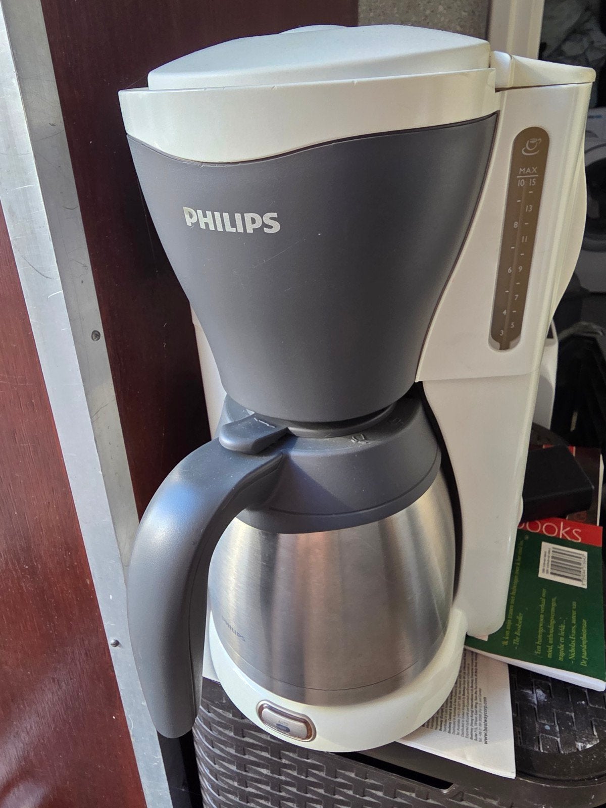 Philips Koffiezetapparaat met Thermoskan, Gebruikt, 10 kopjes of meer, Koffiemachine, Gemalen koffie
