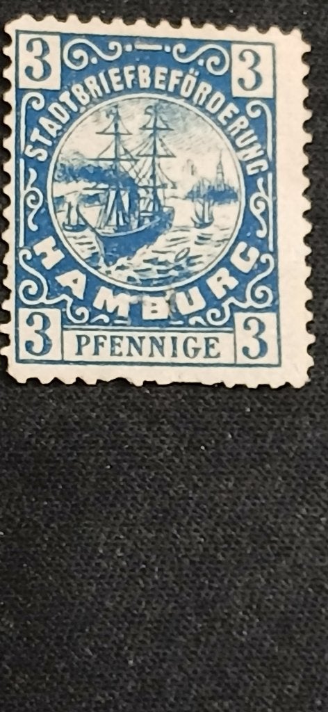 Duitsland - Hamburg 1887, Postzegels en Munten, Postzegels | Europa | Duitsland, Verzenden, Duitse Keizerrijk