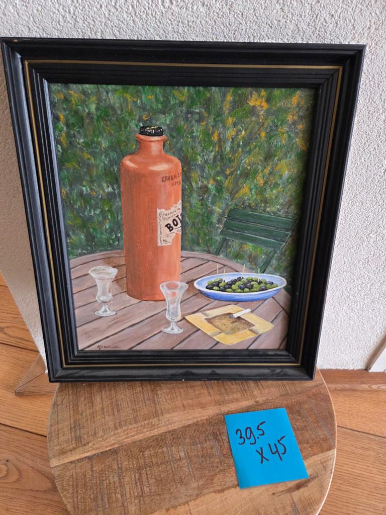 Schilderij stilleven, Antiek en Kunst, Kunst | Schilderijen | Klassiek, Ophalen of Verzenden