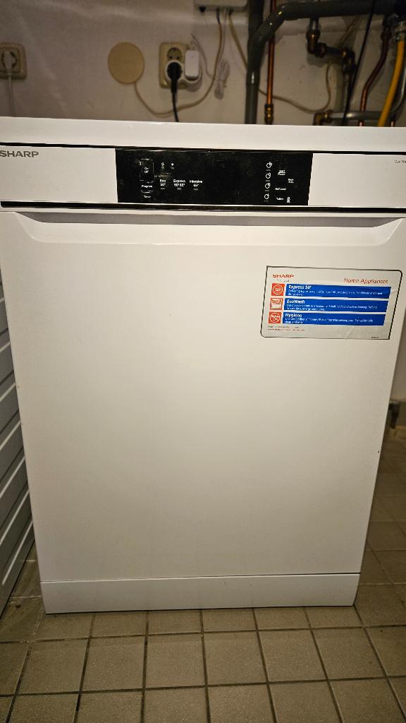 Sharp QWNA1BF47EWEU recente vaatwasser, Witgoed en Apparatuur, Vaatwasmachines, Zo goed als nieuw, Inbouw, Minder dan 85 cm, 45 tot 60 cm