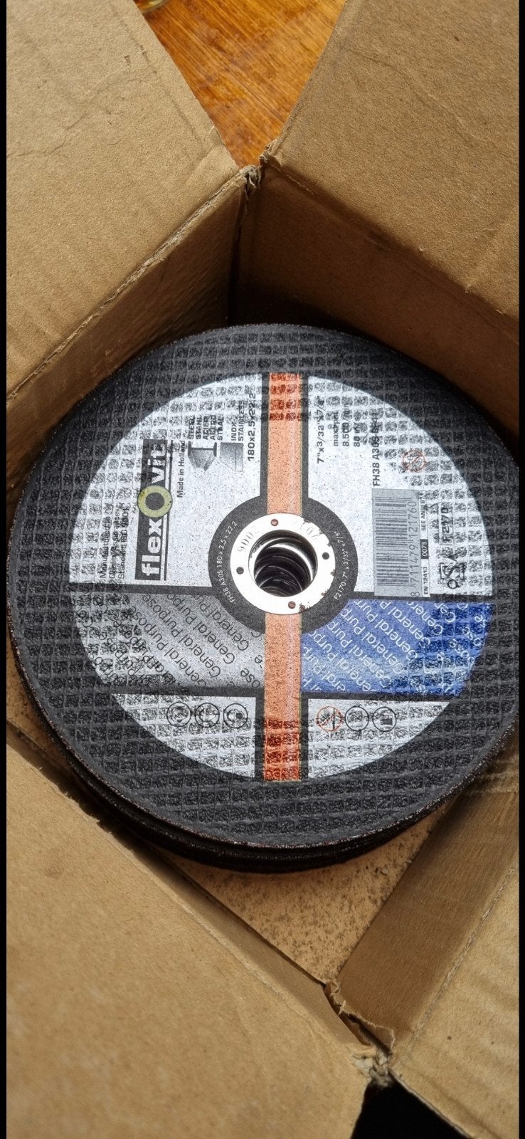 25x Flexovit doorslijpschijven 180x2.5x22.2, Ophalen of Verzenden, Nieuw, Overige typen