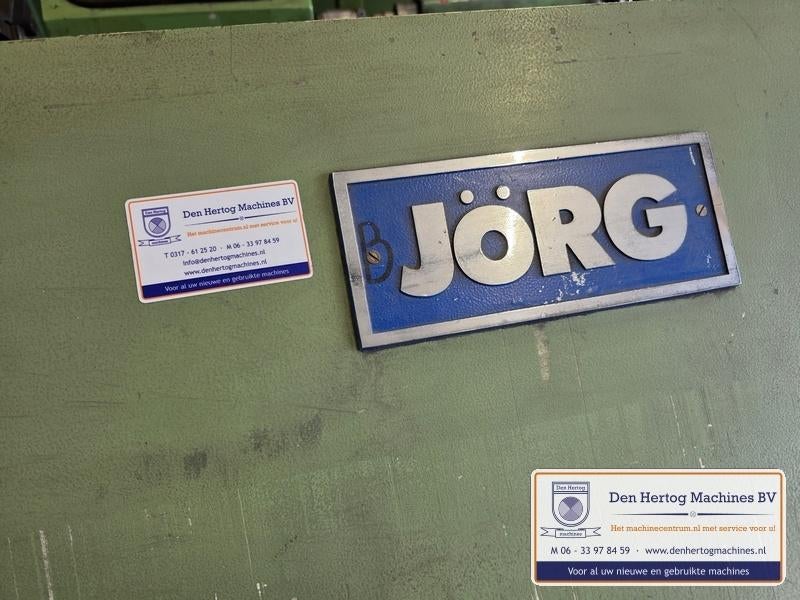 Vingerzetbank JORG 2570x3,2mm hydraulisch 2mm RVS 400V, Ophalen, Gebruikt