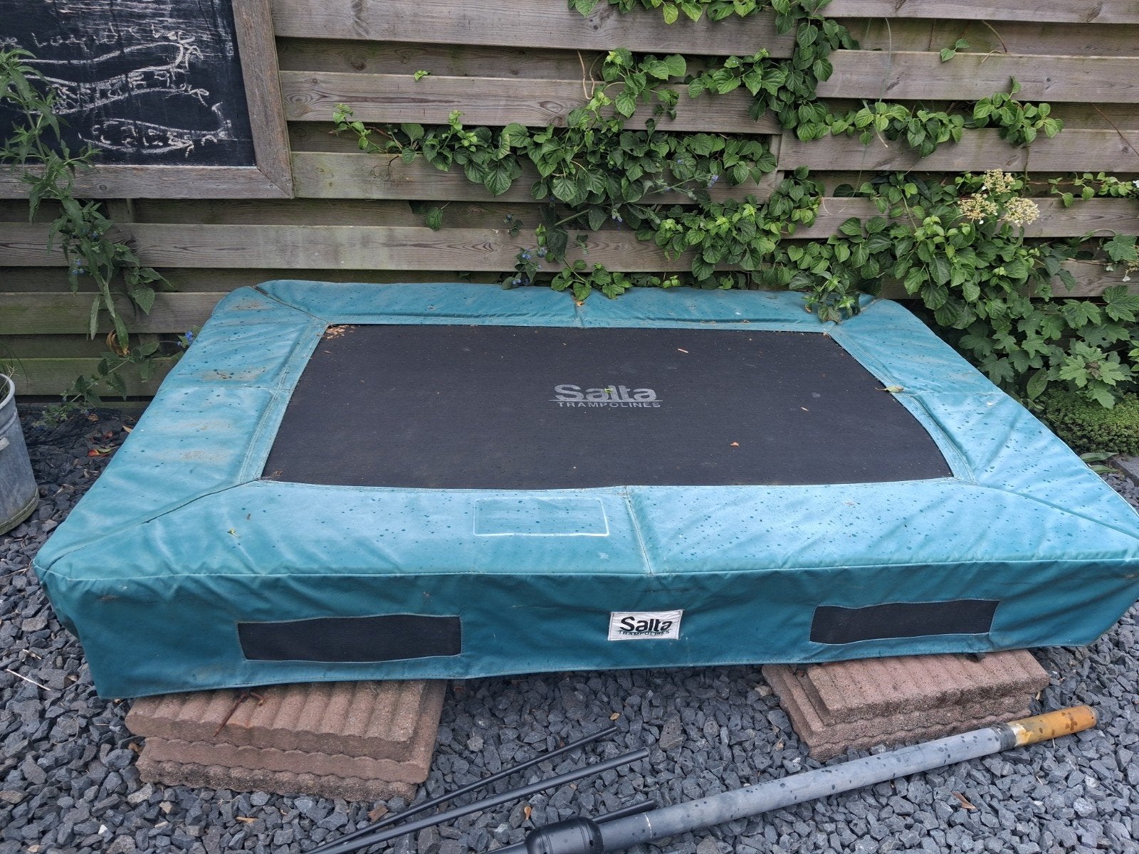 Salta Trampoline 150x215 cm gratis, Ophalen of Verzenden, Gebruikt