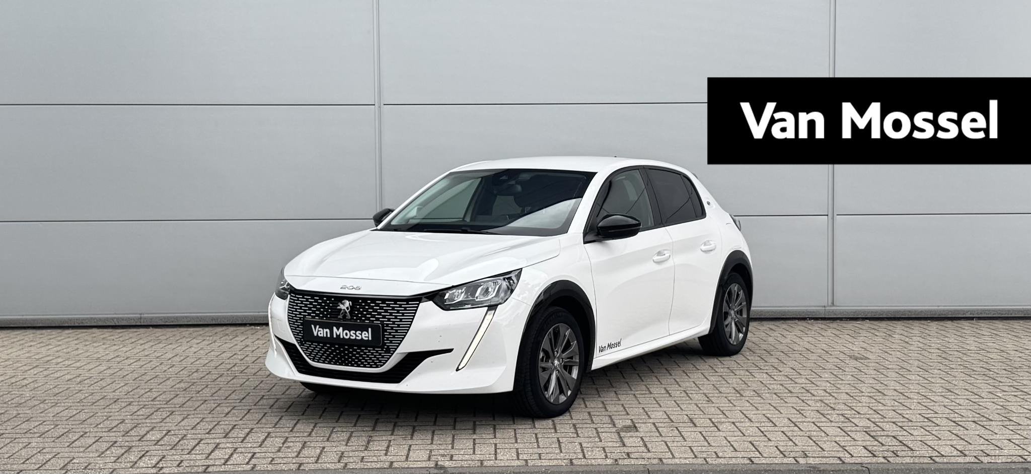 Peugeot e-208 EV Allure 50 kWh | Parkeersensoren | Navi | Cr, Auto's, 12 maanden, 136 pk, Leder en Stof, Wit
