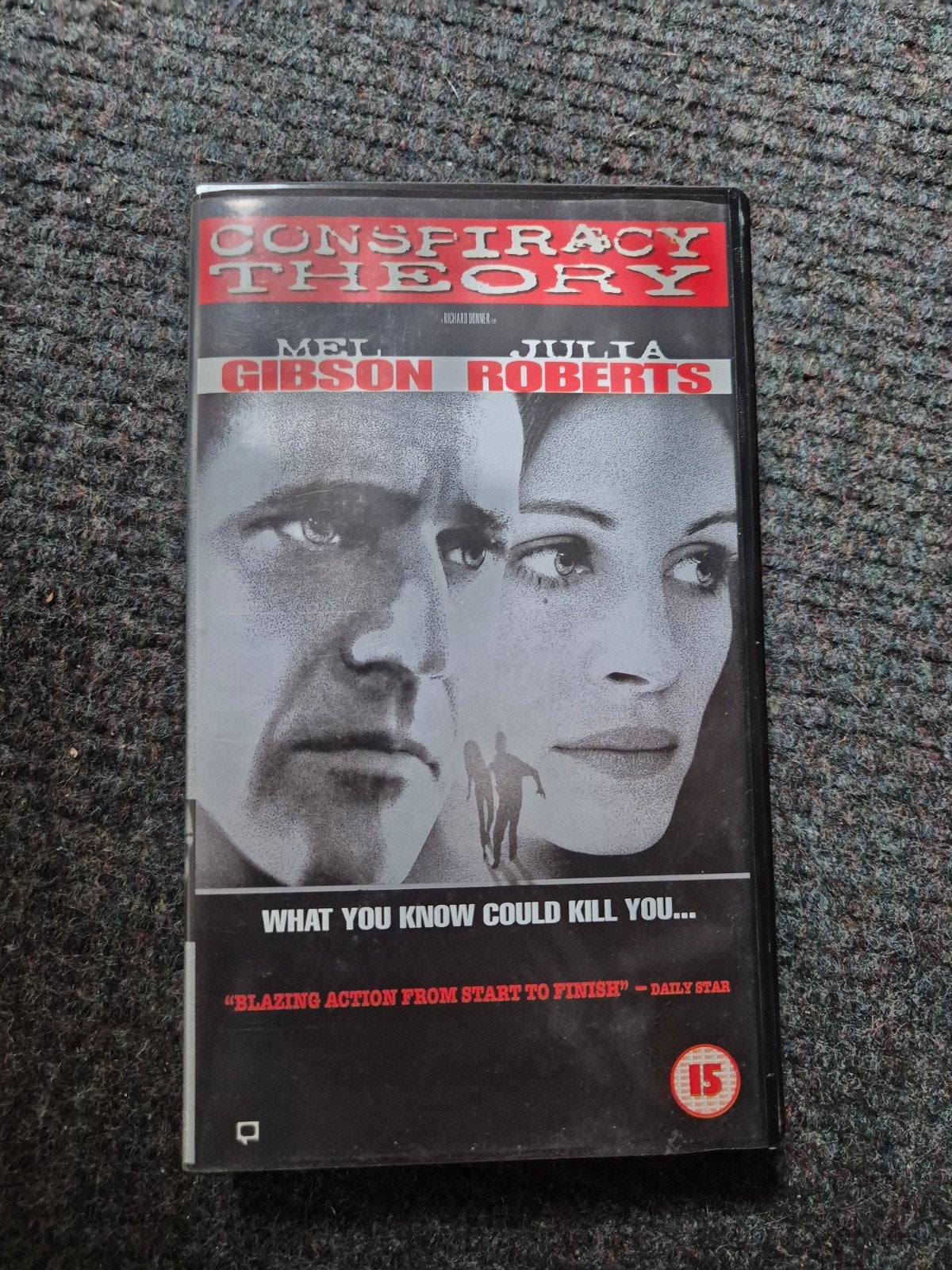 Conspiracy Theory VHS - Mel Gibson & Julia Roberts, Vanaf 16 jaar, Ophalen of Verzenden, Gebruikt, Thrillers en Misdaad