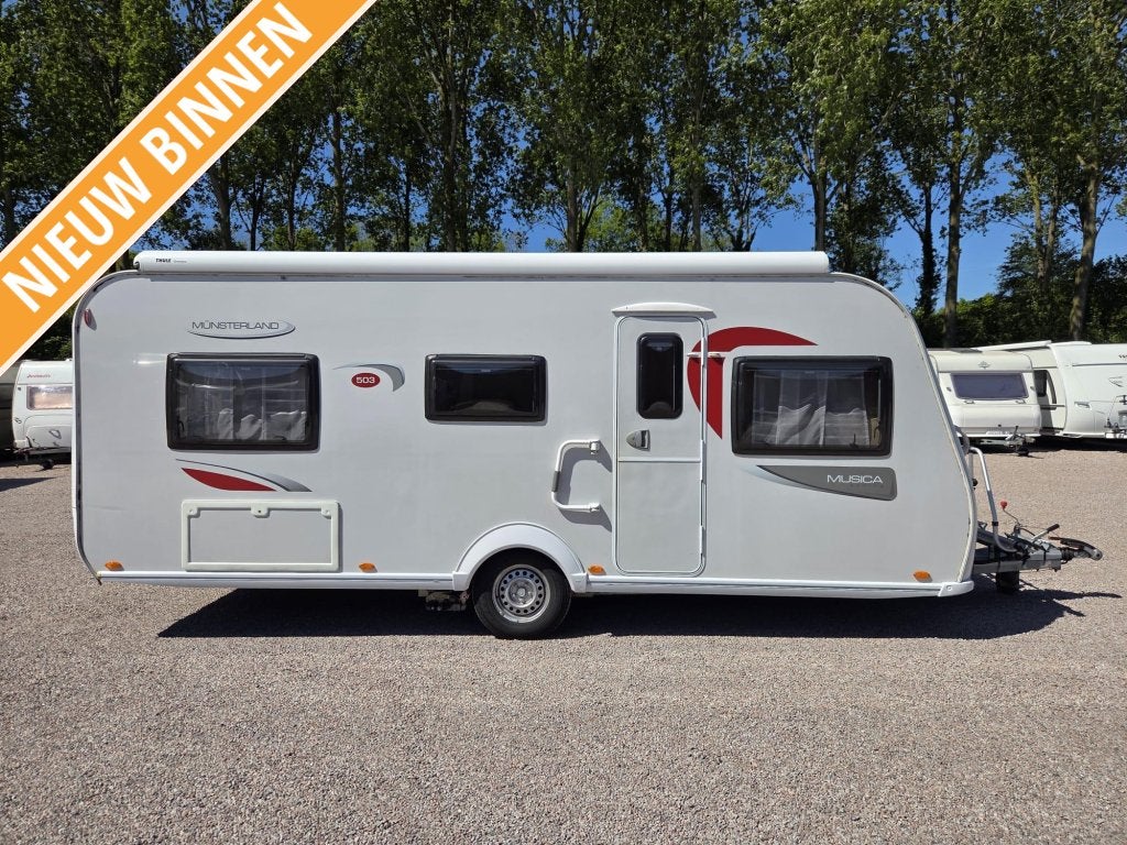LMC Musica 503 E BOVAG-2025/Luifel/Mover, Caravans en Kamperen, Rondzit, Bedrijf, Schokbreker, 5 tot 6 meter