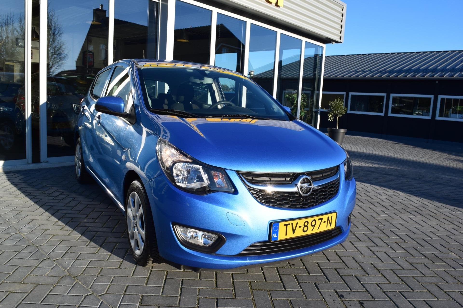 Opel KARL 1.0 ecoFLEX Edition, Voorwielaandrijving, 839 kg, Stof, Blauw