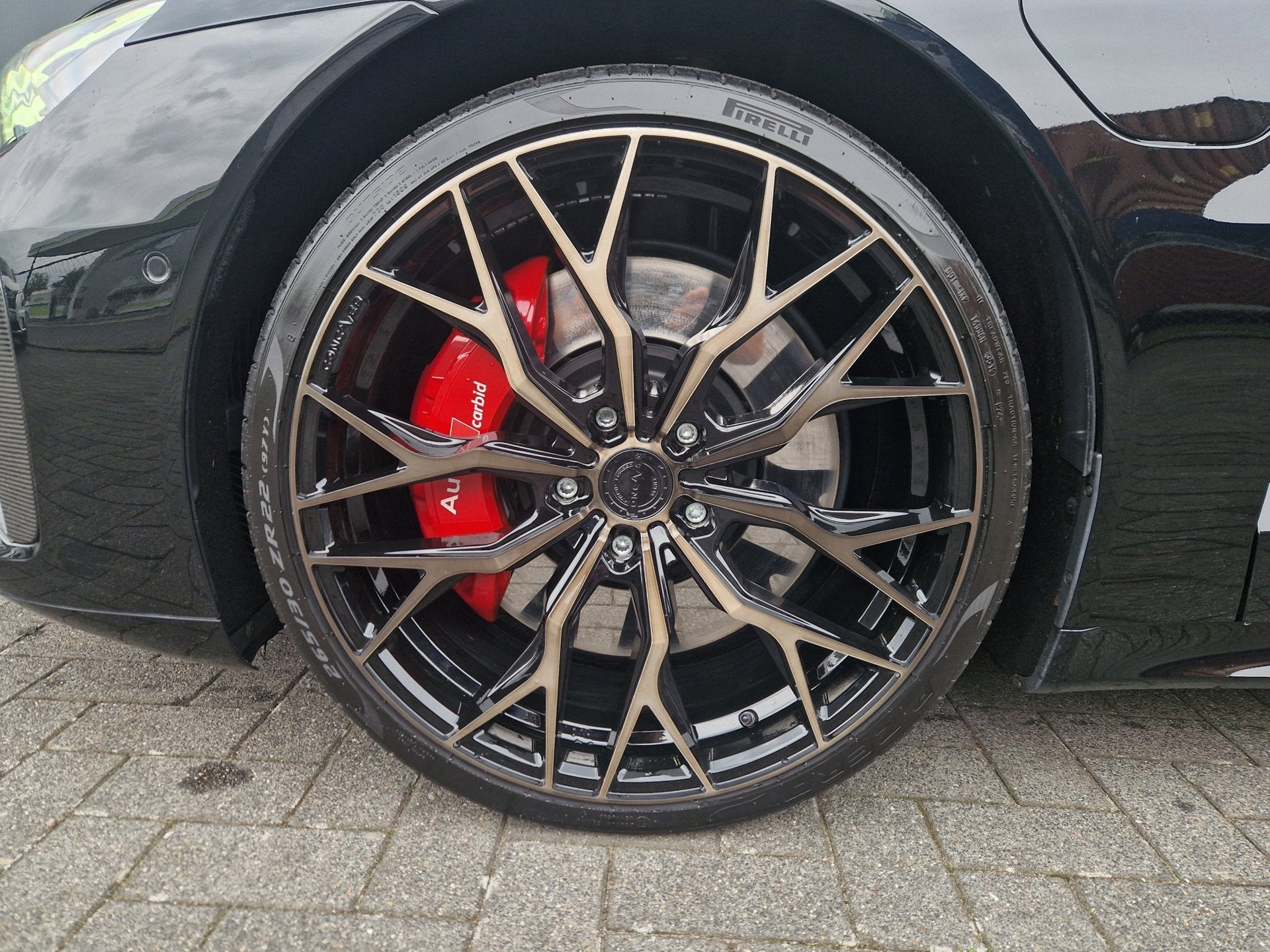 Audi E-tron GT RS 93 kWh/Luchtvering/BTW/Matrix/Carbon, Automaat, Gebruikt, Zwart, 598 pk