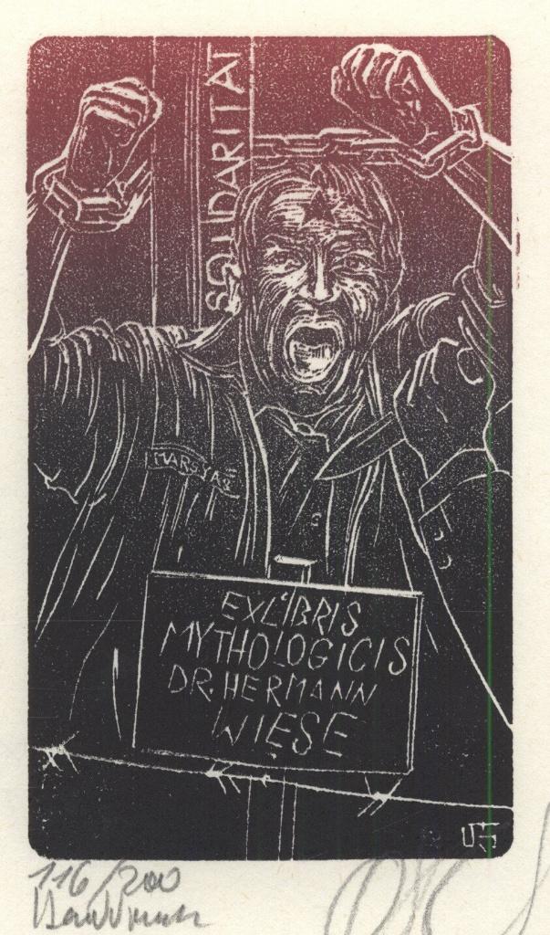 1996 Ex Libris Duitsland : Oskar Roland Schroth, 1982, Verzenden