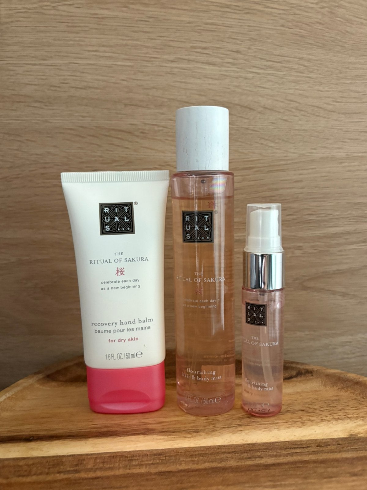 Rituals Sakura Handbalm 50ml + Bodymist 50ml + 20ml, Verzenden, Zo goed als nieuw