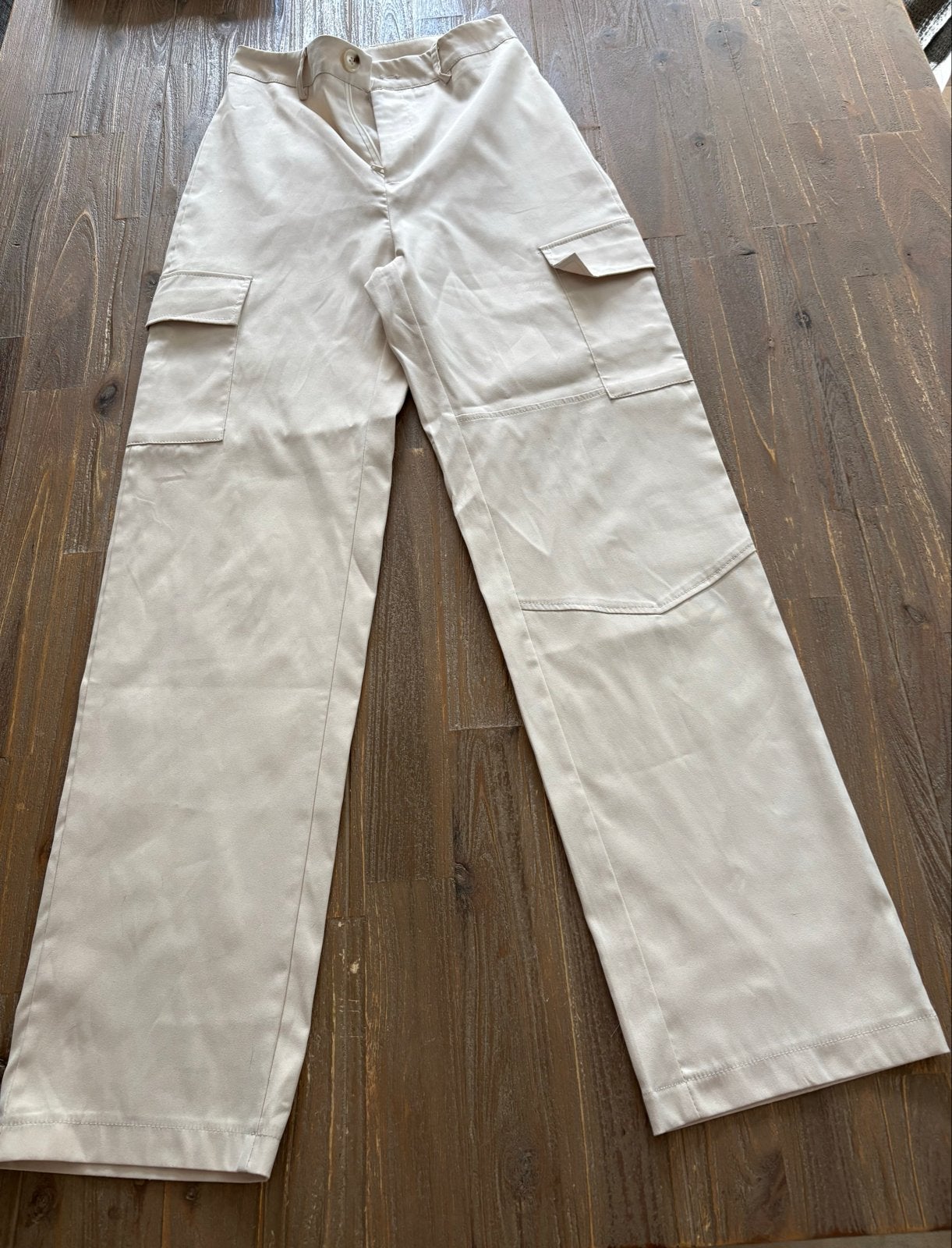 2x Shein cargobroek / pantalon beige maat XS 34, Beige, Nieuw, Ophalen of Verzenden, Maat 34 (XS) of kleiner