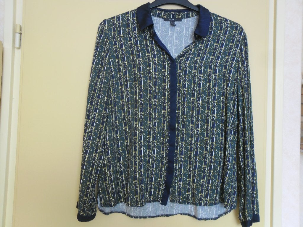 z.g.a.n. esprit dames blouse Maat 40, Maat 38/40 (M), Ophalen of Verzenden, Zo goed als nieuw, Groen