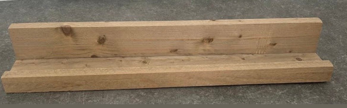 Steigerhouten plank - Industrieel/Scandinavisch (12x80x13,5, Huis en Inrichting, Woonaccessoires | Wandplanken en Boekenplanken