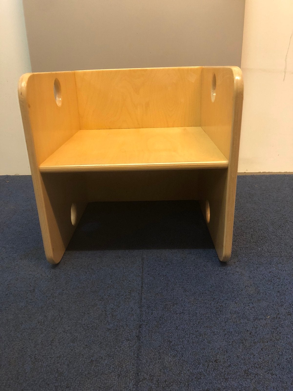 Vintage kubus stoel door de firma van Dijk., Ophalen of Verzenden, Zo goed als nieuw, Overige typen