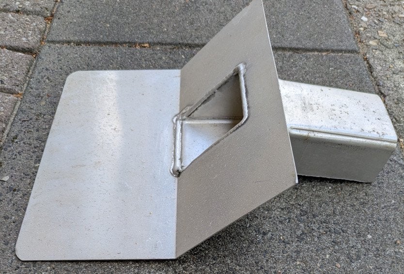Aluminium stadsuitloop 45, Afvoer, Ophalen of Verzenden, Minder dan 2 meter, 80 mm of meer