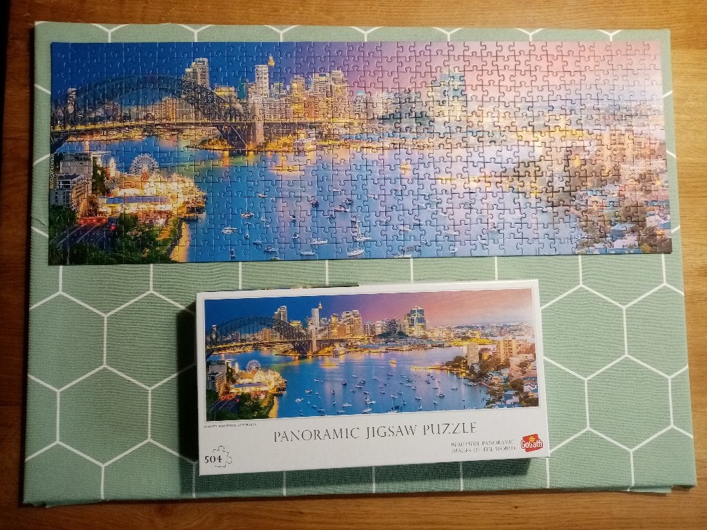 Puzzel Sydney Harbour Australia 504 stukjes, Ophalen of Verzenden, 500 t/m 1500 stukjes, Gebruikt