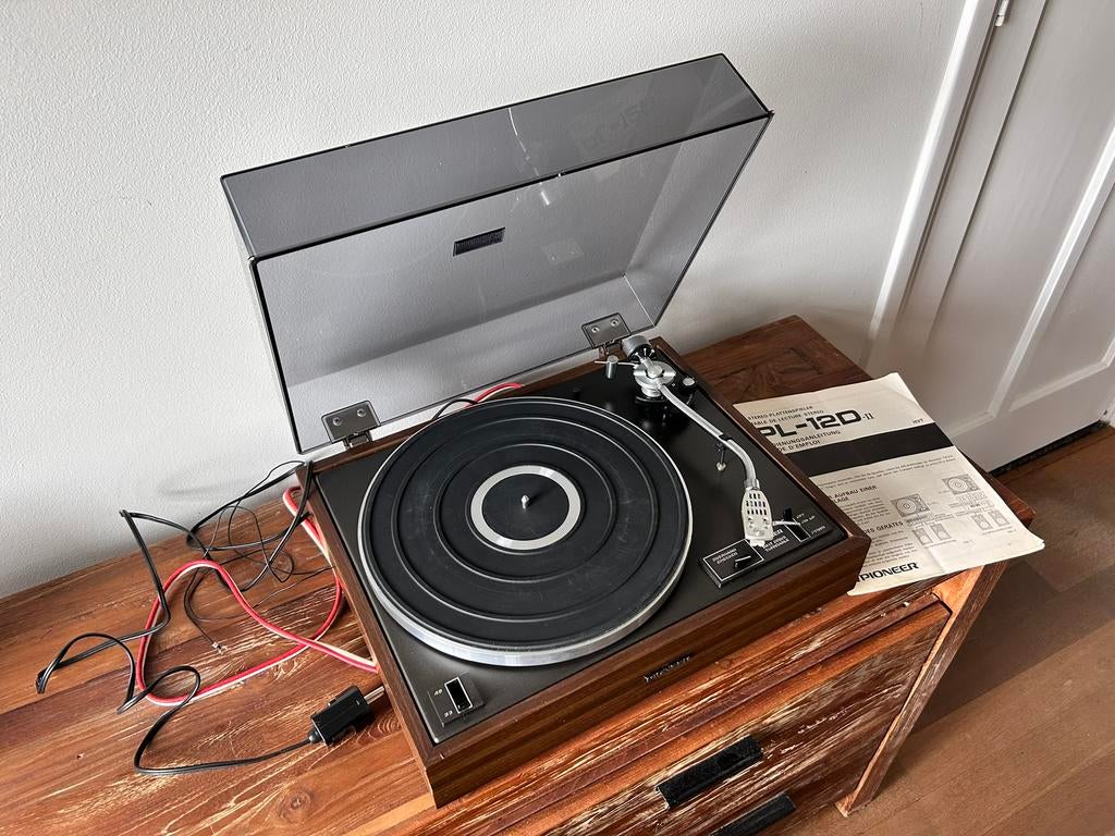 Pioneer PL-12Dii handmatige platenspeler | serviced, Audio, Tv en Foto, Platenspelers, Zo goed als nieuw, Platenspeler, Pioneer