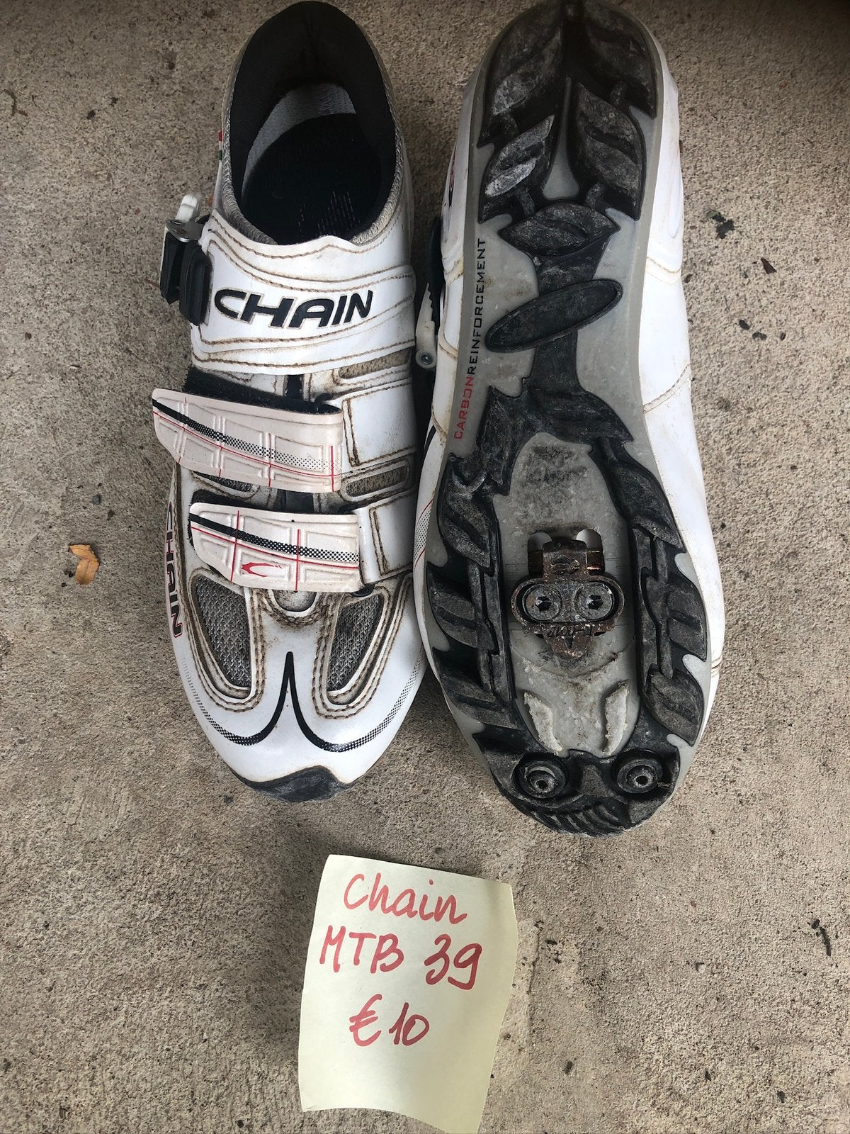 t.k.Chain MTB schoenen maat 39, Ophalen, Zo goed als nieuw, Helm