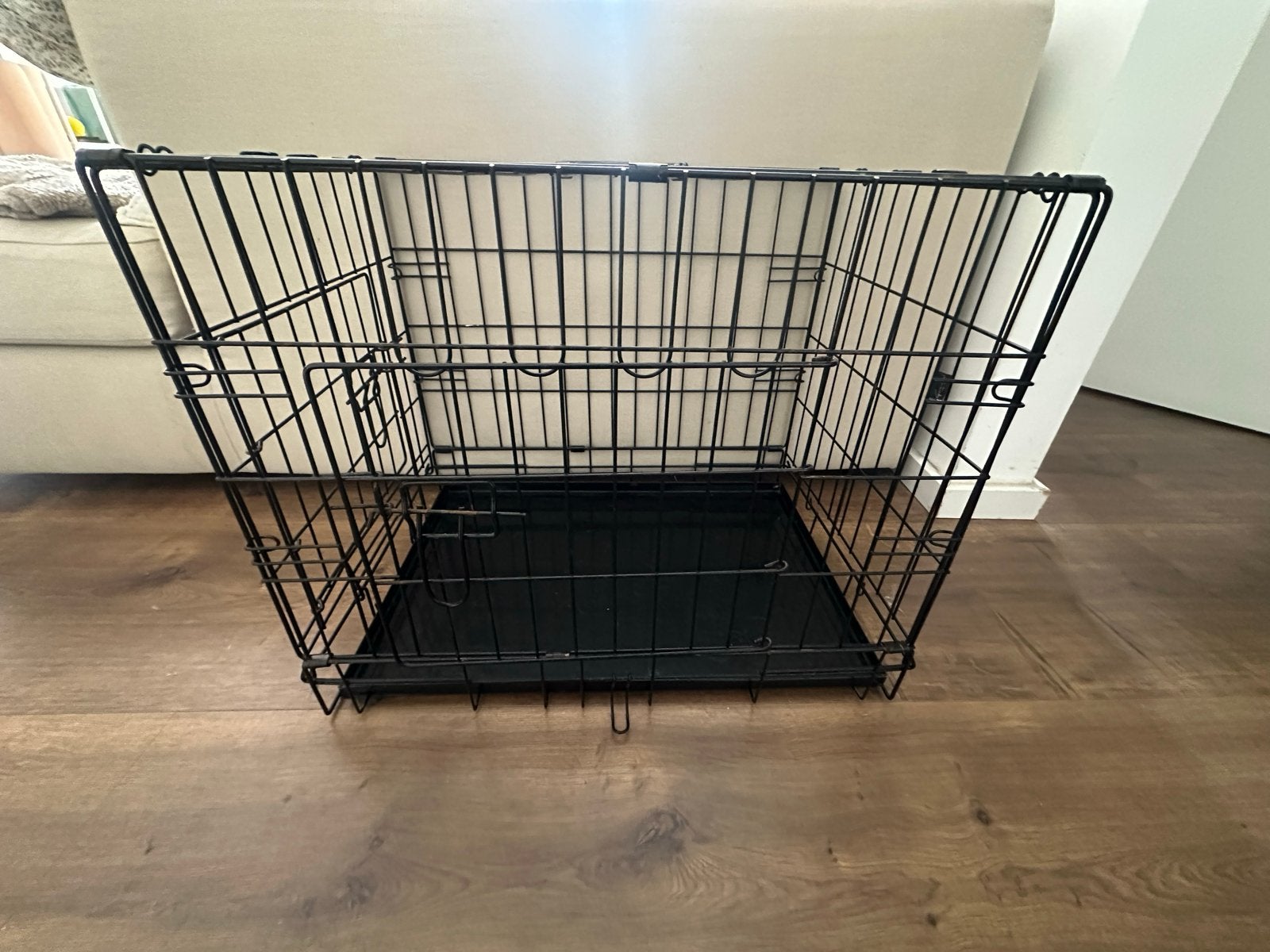 Zwarte bench 60x40x50, Dieren en Toebehoren, Ophalen, Zo goed als nieuw