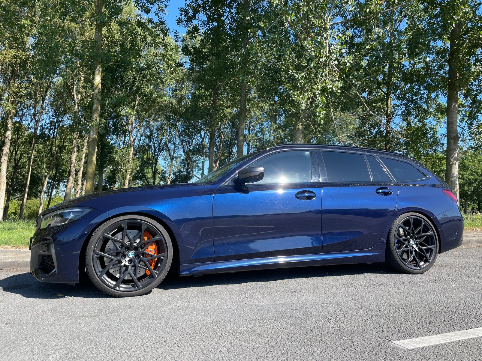 BMW 3 serie M340d xdrive Performance Tanzanite Full, Auto's, Automaat, 1800 kg, Zwart, 2993 cc
