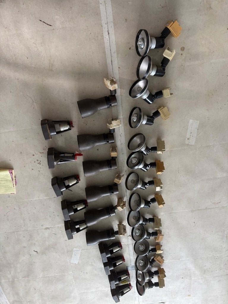 philips spanningsrail met 29 spots, Ophalen, Overige materialen, Gebruikt, E27 (groot)