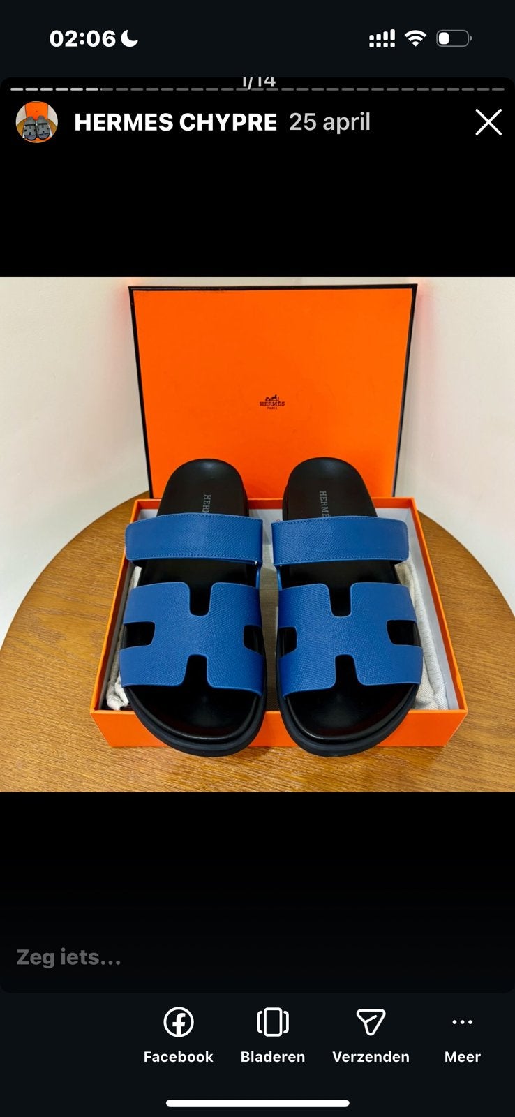 Hermes chypre slipper sandalen elke kleur en maat swipe, Ophalen of Verzenden, Zo goed als nieuw, Zwart