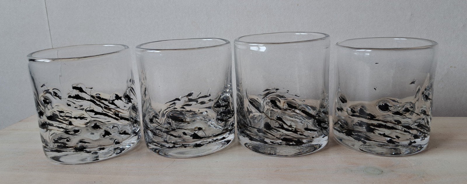 4x Artefuego la Palma glazen: 100% origineel, Ophalen of Verzenden, Glas, Overige stijlen, Glas of Glazen