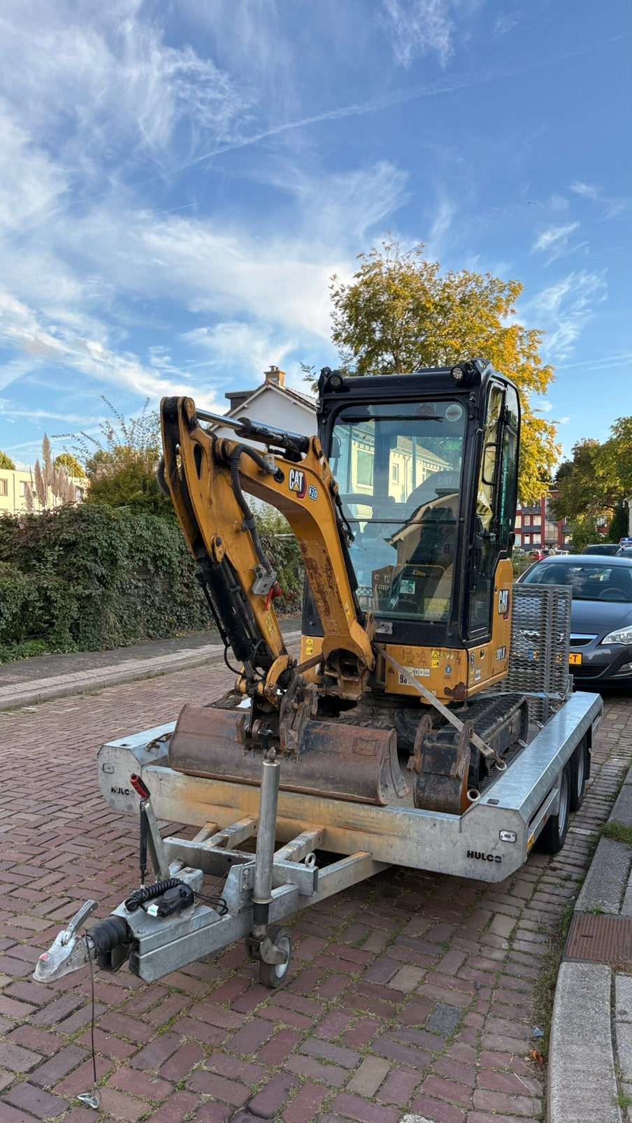 CAT 301.8 2021 en Hulco machinetransporter, Ophalen, Graafmachine