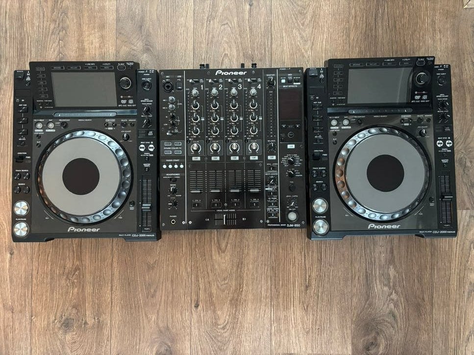 2x Pioneer CDJ-2000 Nexus DJ-set, 1x DJM-850, Ophalen, Gebruikt, Dj-set, Pioneer