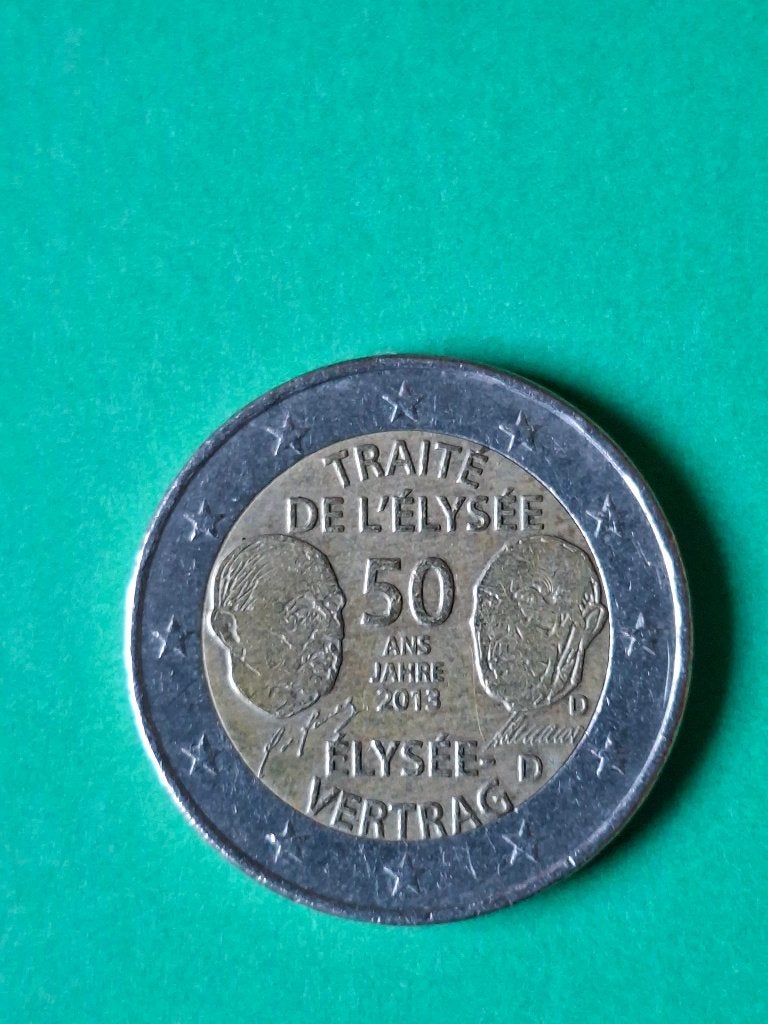 2013 D Duitsland 2 euro 50 jaar Elysée Verdrag München, Verzenden, Duitsland, 2 euro, Losse munt