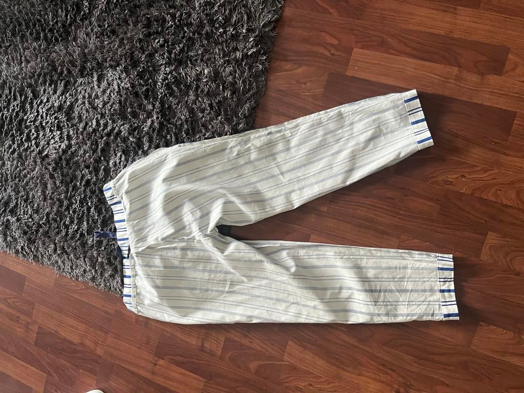 Tuzzi gestreepte broek - Wit/Blauw,maat M, Maat 38/40 (M), Wit, Ophalen of Verzenden, Zo goed als nieuw