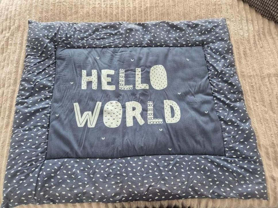 Blauwe boxkleed, Kinderen en Baby's, Boxen, Ophalen of Verzenden, Zo goed als nieuw, Boxkleed