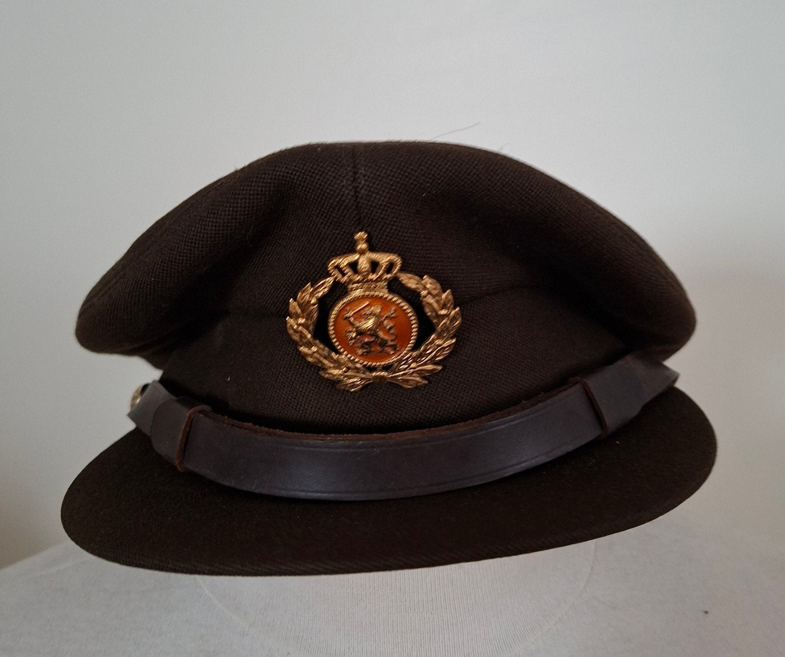 2x Hoofddeksel officier DT63, Ophalen of Verzenden, Landmacht, Nederland, Embleem of Badge