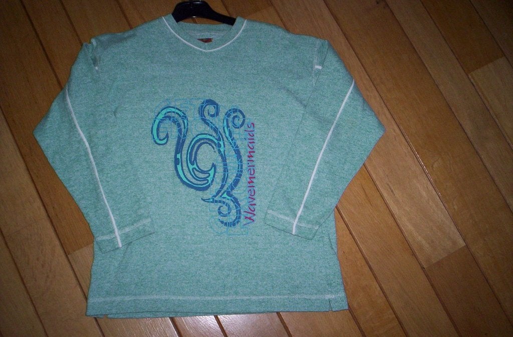 BARBARA FARBER sweater groen wit mêlee maat 164, Meisje, Trui of Vest, Ophalen of Verzenden, Zo goed als nieuw