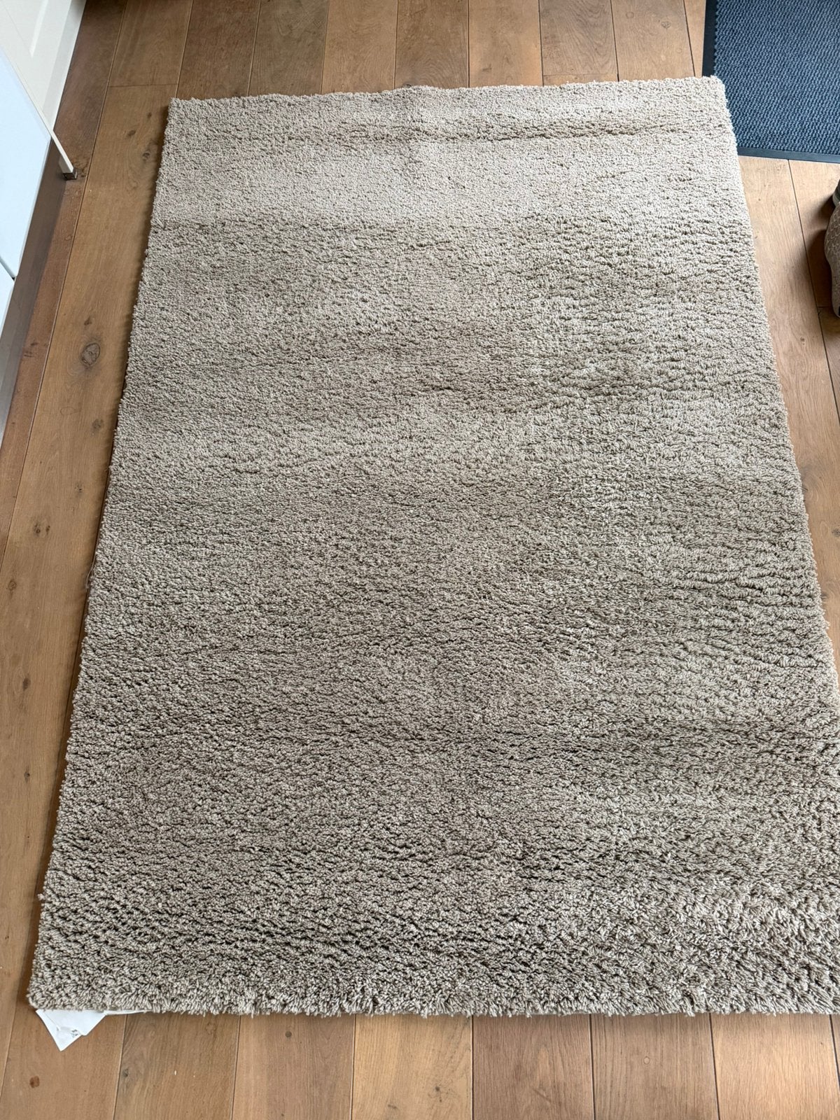 Ikea vloerkleed VONGE 133x195 beige, Ophalen, Gebruikt, 100 tot 150 cm, Beige