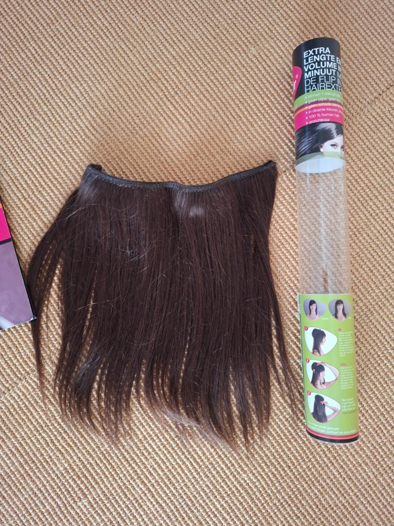 Clip-in Hair Extensions - Extra Lengte & Volume, Ophalen of Verzenden, Gebruikt, Pruik of Haarverlenging
