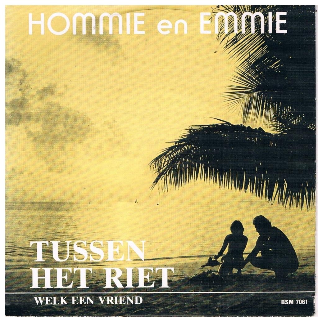 Hommie en Emmie   Tussen het riet, Verzenden, Zo goed als nieuw, 12 inch, Levenslied of Smartlap