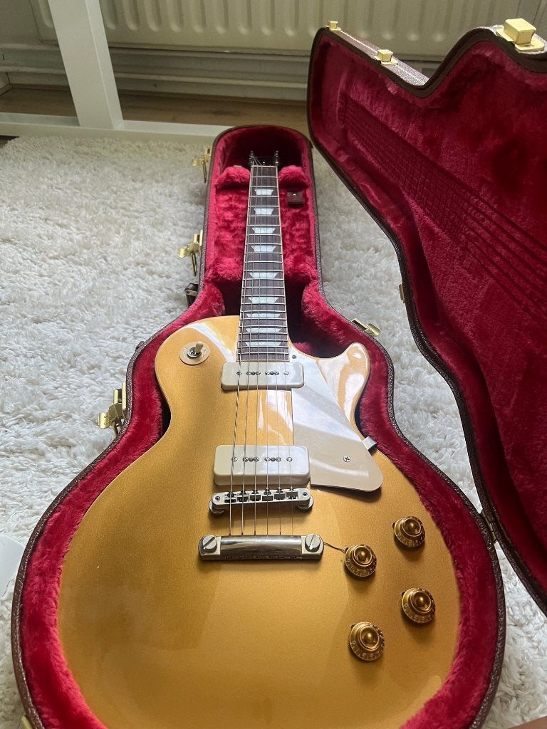 Gibson Les Paul Standard 50s Goldtop P90, Muziek en Instrumenten, Ophalen, Gebruikt, Solid body, Gibson