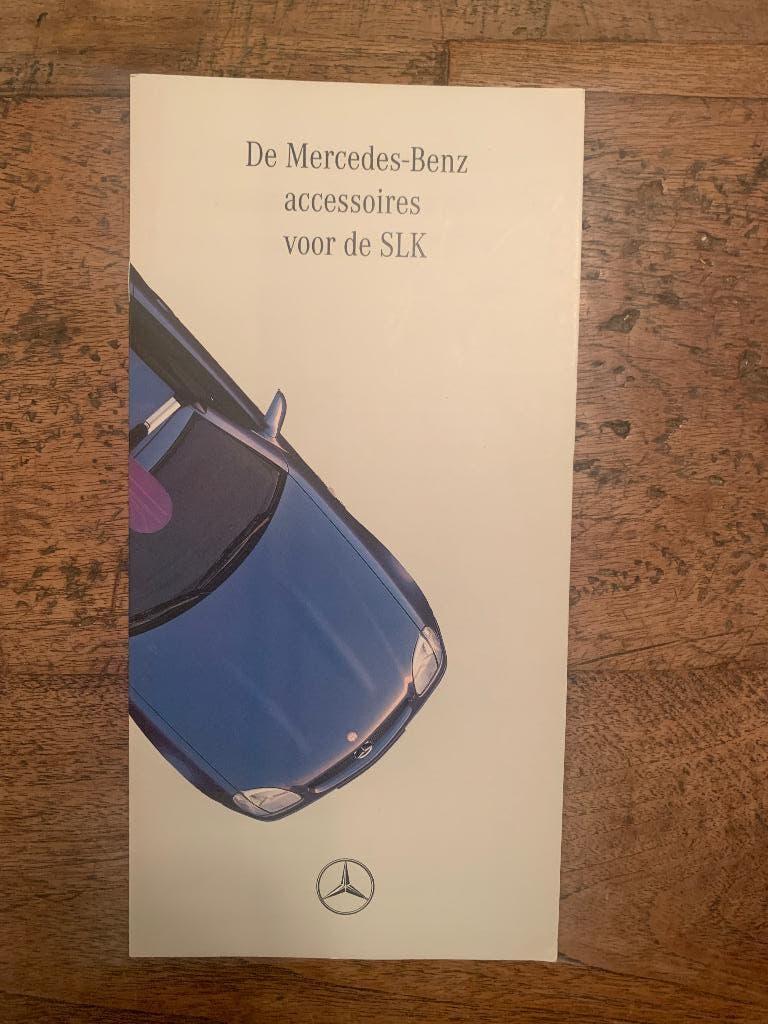 Folder Mercedes-Benz SLK-klasse R170 Accessoires 1996 NL, Boeken, Auto's | Folders en Tijdschriften, Nieuw, Mercedes, Ophalen of Verzenden